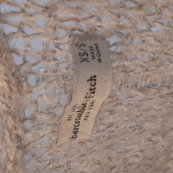 Abercrombie Long Knitted Cardigan White - Picture 4 of 4